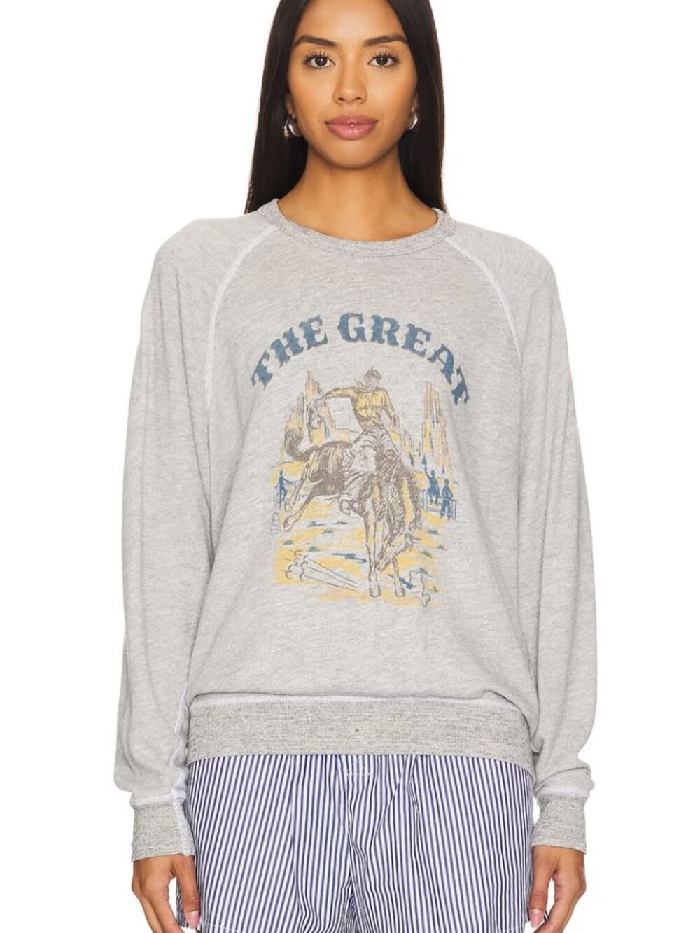The Great. The College Sweatshirt with Rodeo Graphic